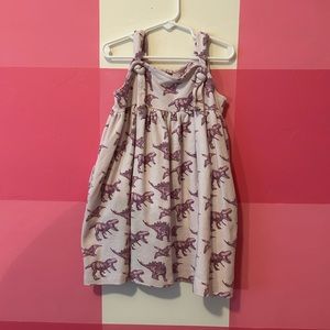 Kate Quinn purple Dino overall dress 6y